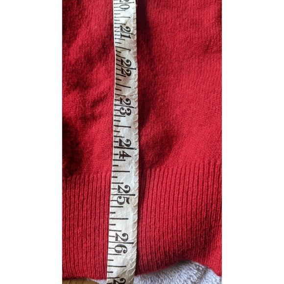 Lanerossi Filivivi Dopplehanger Lambswool Blend Red Sweater Large NWT - Picture 8 of 11